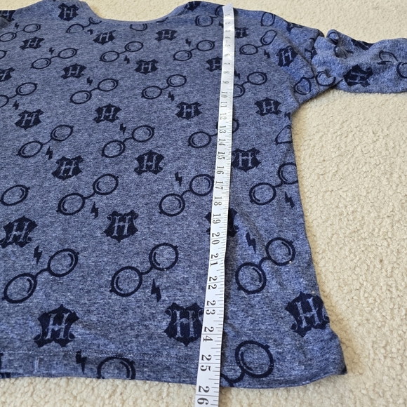Harry Potter Wizarding World Glasses Print Long Sleeve Top Large Fits XL - Picture 4 of 7